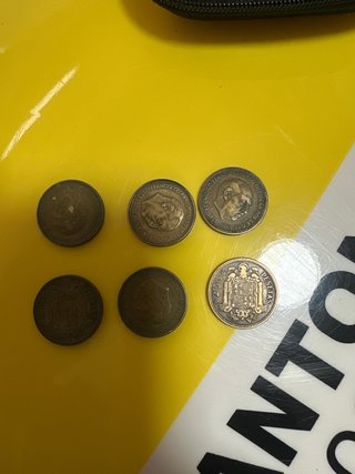 6 Monedas 2.50 Pesetas 1953 Estrella 1954