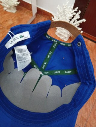 Gorra Lacoste Azul Original Nueva