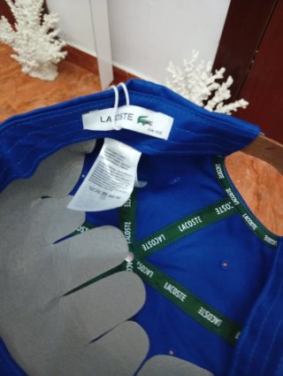 Gorra Lacoste Azul Original Nueva