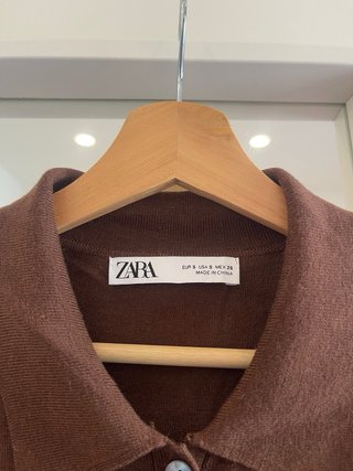 Jersey Zara Marrón Manga Larga