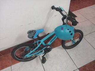 Bicicleta Monty infantil azul 16 pulgadas