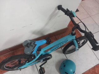Bicicleta Monty infantil azul 16 pulgadas