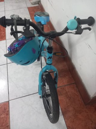 Bicicleta Monty infantil azul 16 pulgadas