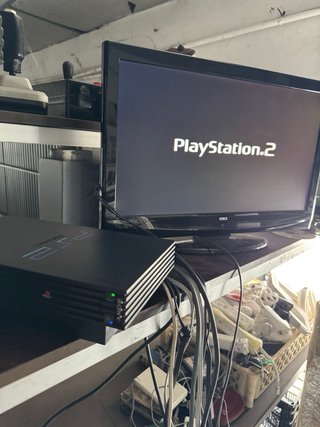 Consola Sony PS2 Fat Negra