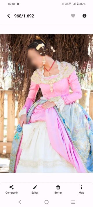 Traje de Fallera: 3 corpiños y zapatos