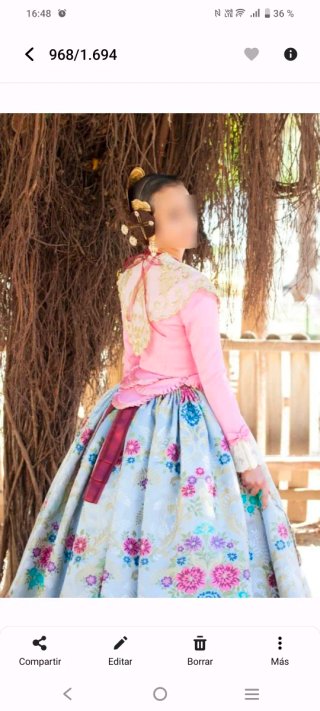 Traje de Fallera: 3 corpiños y zapatos