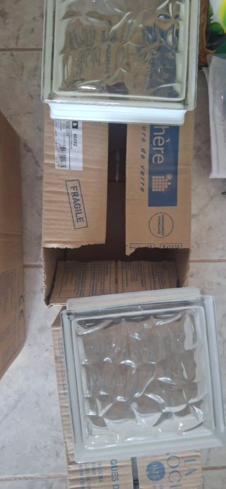 Bloques de vidrio para construcción