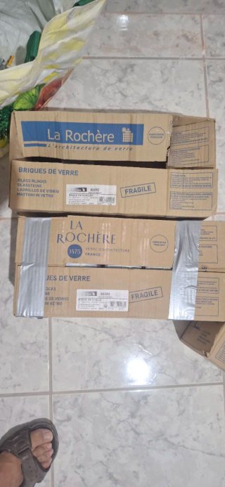 Bloques de vidrio para construcción