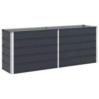 Jardinera Acero Galvanizado 195cm Gris
