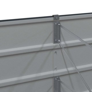 Jardinera Acero Galvanizado 195cm Gris