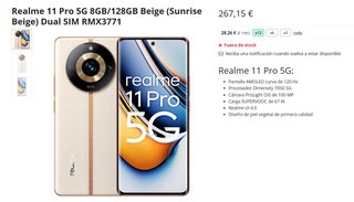 Realme 11 Pro 5G 8+128GB Sunrise Beige + extras