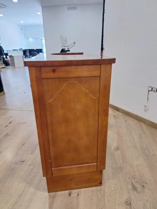 Mostrador recepción madera maciza
