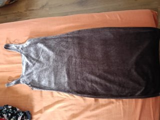 Vestido Zara Marrón/Gris
