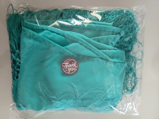 Mantoncillo Flamenco Bordado Teal