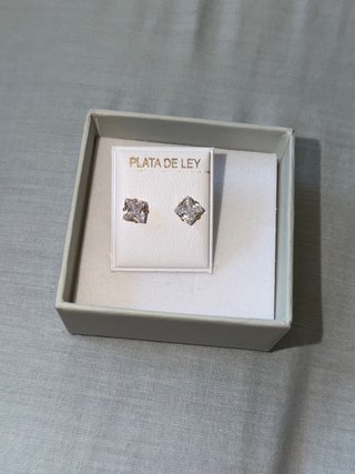 Pendientes Plata de Ley Cuadrados