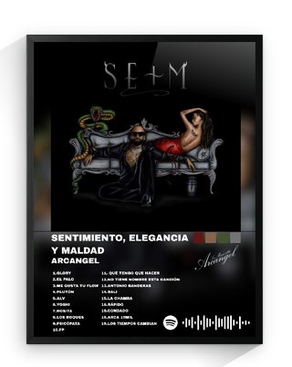 Poster Sentimiento, Elegancia y Maldad Arcangel