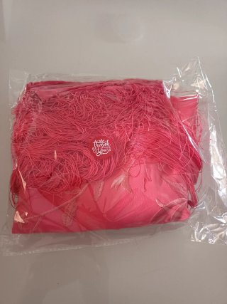 Mantoncillo Flamenco Rosa con Flecos