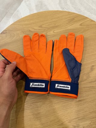 Guantes de Bateo Franklin Azul Naranja MLB