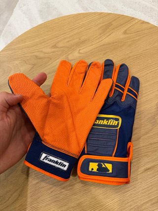 Guantes de Bateo Franklin Azul Naranja MLB