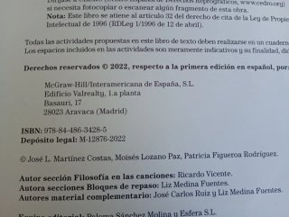 Filosofía 1.º Bachillerato