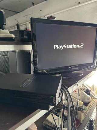Consola Sony PS2 Fat Negra