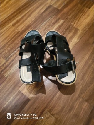 Sandalias Zendra Piel Talla 38
