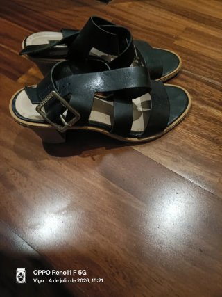 Sandalias Zendra Piel Talla 38