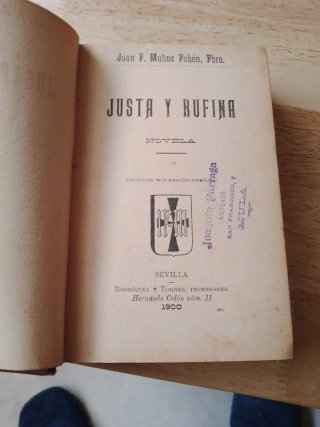 Justa y Rufina. Novela