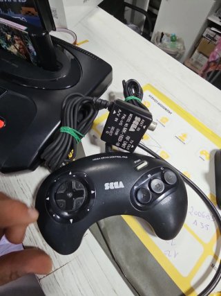 Sega Mega Drive 2 - Console Nera+3giochi e altro