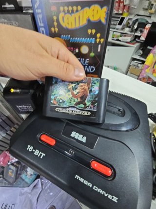 Sega Mega Drive 2 - Console Nera+3giochi e altro