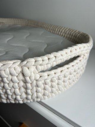 Cesta cambiador crochet bebé