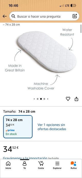 Cesta cambiador crochet bebé