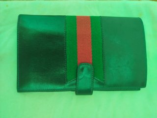 Portafoglio con porta carte Gucci Vintage