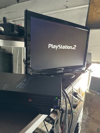 Consola Sony PS2 Fat Negra