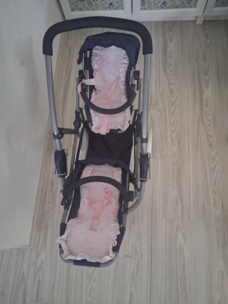 Cochecito doble para muñecas