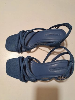 Sandalias denim azules