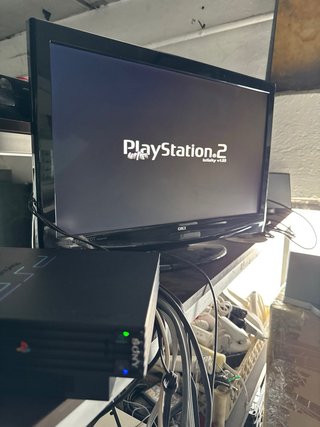Consola Sony PS2 Fat Negra