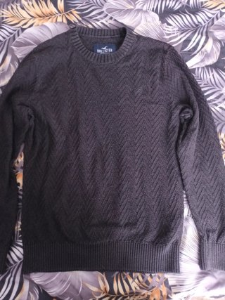 Suéter Hollister Gris Talla XS