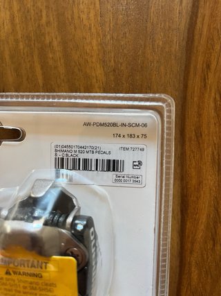 Pedales Shimano PD-M520 SPD NUEVOS en su caja