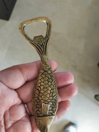 Abridor de botellas vintage pez