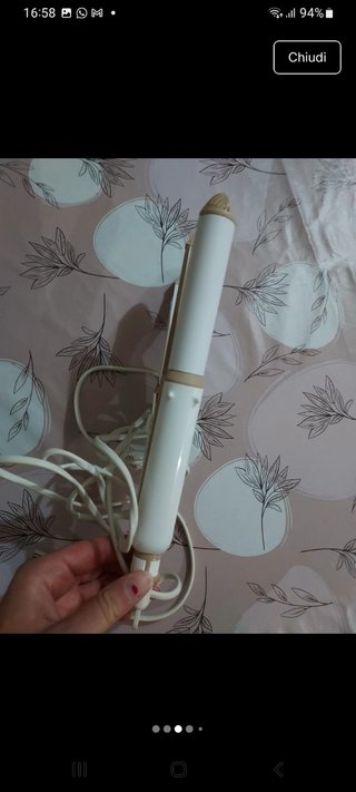 Arricciacapelli bianco e oro