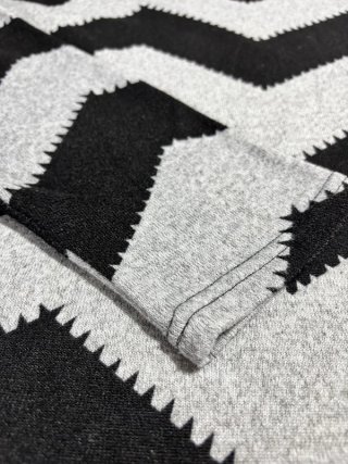 Jersey/camiseta ONLY Zigzag Gris y Negro