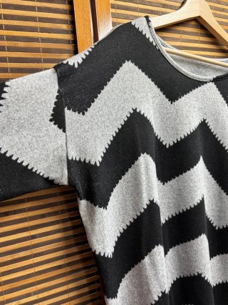 Jersey/camiseta ONLY Zigzag Gris y Negro