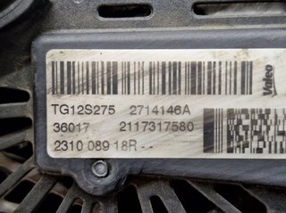 Alternador renault 2714146a. 2117317580 kangoo
