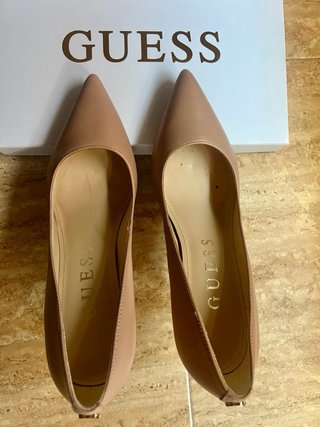 Zapatos Guess Beige Talla 38 Un Solo Uso