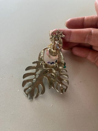 Pendientes Zara Flores Hojas Verdes