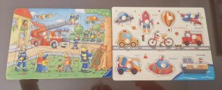 Puzzle Bomberos Ravensburger y de transportes