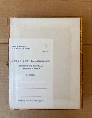 Quadro Vintage Museo di Roma Palazzo Braschi