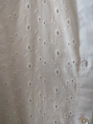 Camisa blanca bordada mujer Talla M