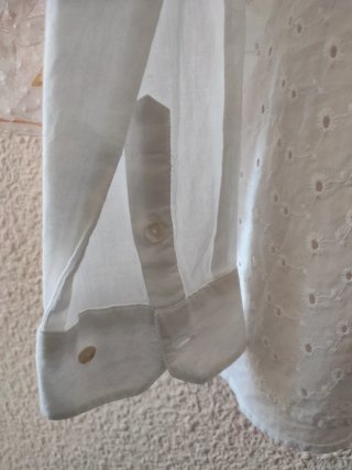 Camisa blanca bordada mujer Talla M